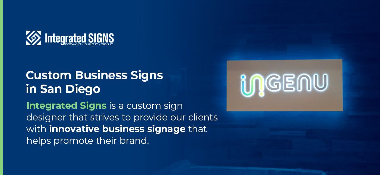 Custom Business Signs in San Diego
