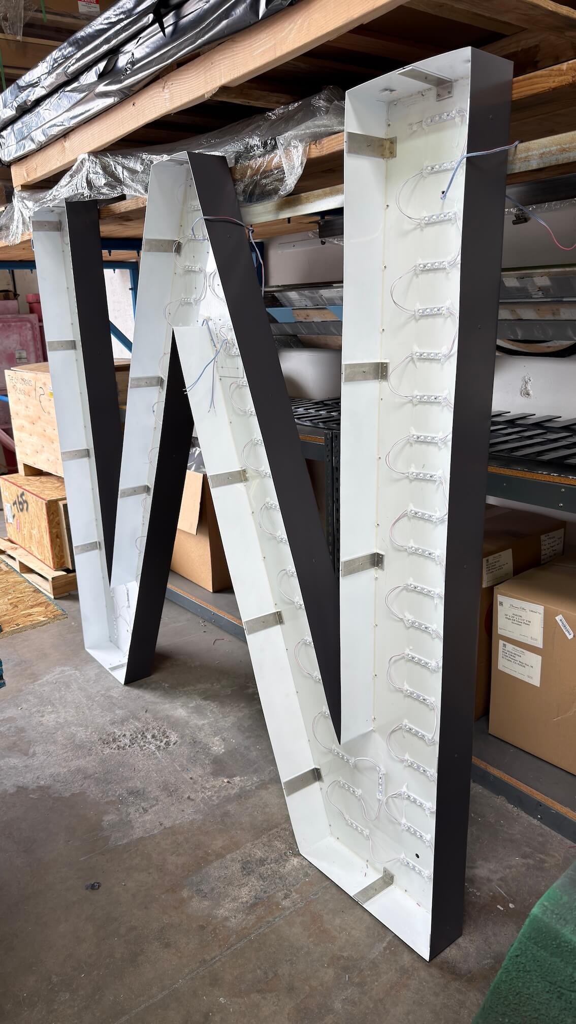 Channel letters wire preparation